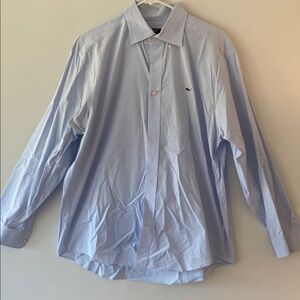 Vineyard Vines Blue Striped Whale Shirt